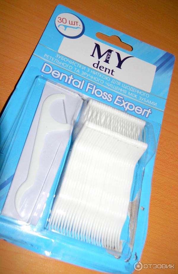 Зубочистки My dent Dental floss expert фото