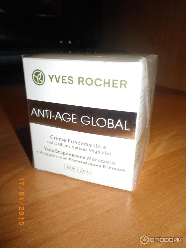 Дневной уход Yves Rocher Anti-Age Global Возрождение Молодости с Натуральными Растительными Клетками фото