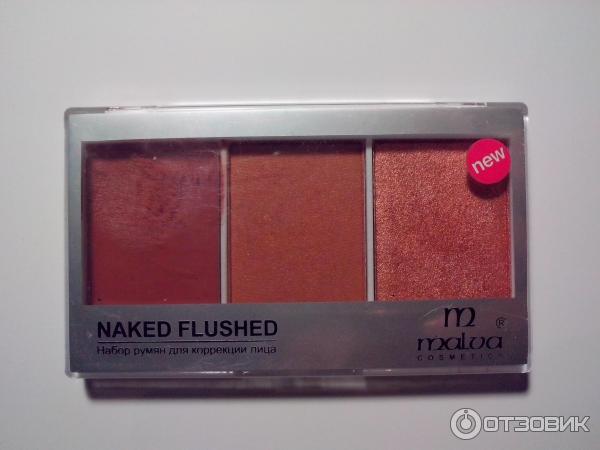 Набор румян для коррекции лица Malva Cosmetics Naked Flushed фото