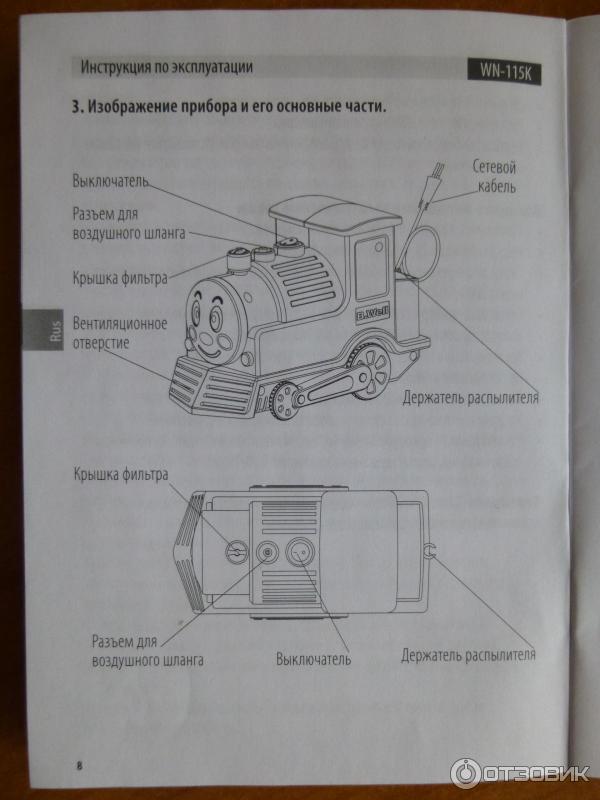 Небулайзер Паровозик WN-115K фото