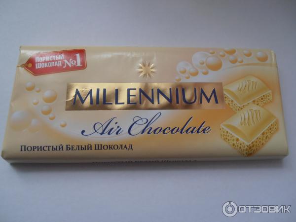 Пористый белый шоколад Millenium Air Chocolate фото