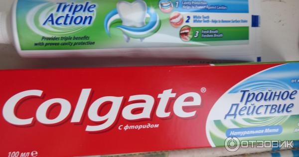 Зубная паста Colgate Тройное действие Натуральная мята фото