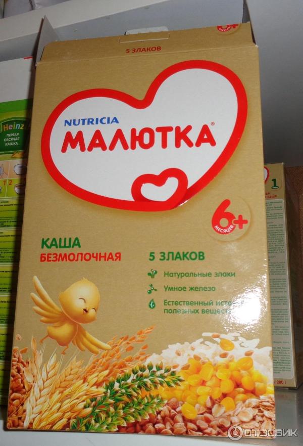 Каша безмолочная Nutricia Малютка 5 злаков фото