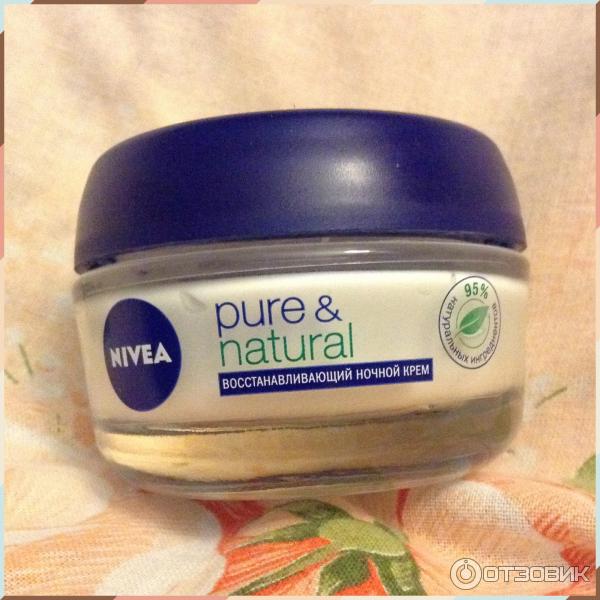 Восстанавливающий ночной крем Nivea Pure Natural