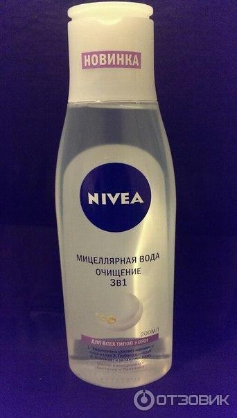 Мицеллярная вода Nivea Очищение 3 в 1 фото