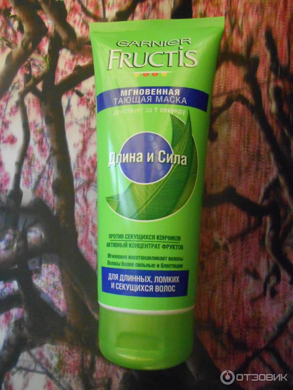 Мгновенная тающая маска Garnier Fructis Длина и сила фото