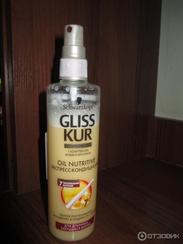 Экспресс-кондиционер Schwarzkopf Gliss Kur Oil Nutritive против сечения волос фото