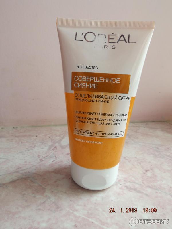 Отшелушивающий скраб для лица L'Oreal Совершенное сияние фото