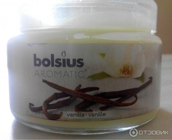 Ароматизированная свеча Bolsius aromatic (vanilla-vanille) фото