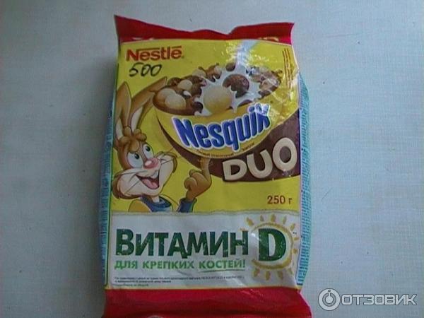 Готовый завтрак Nesquik Duo Nestle c витамином D фото