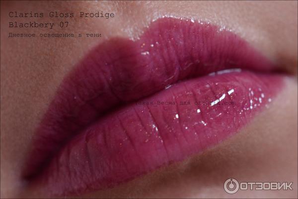 Clarins Gloss Prodige Blackberry 07 photo фото отзыв