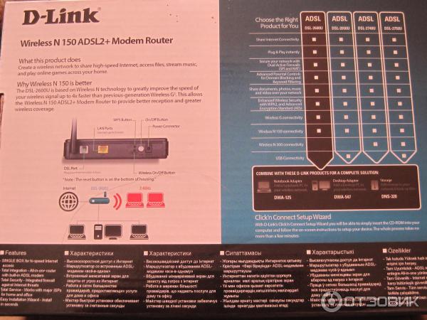 Беспроводной маршрутизатор DSL-2600U/NRU с Wi-Fi фото