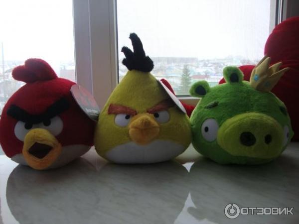 Плюшевые игрушки Angry birds фото