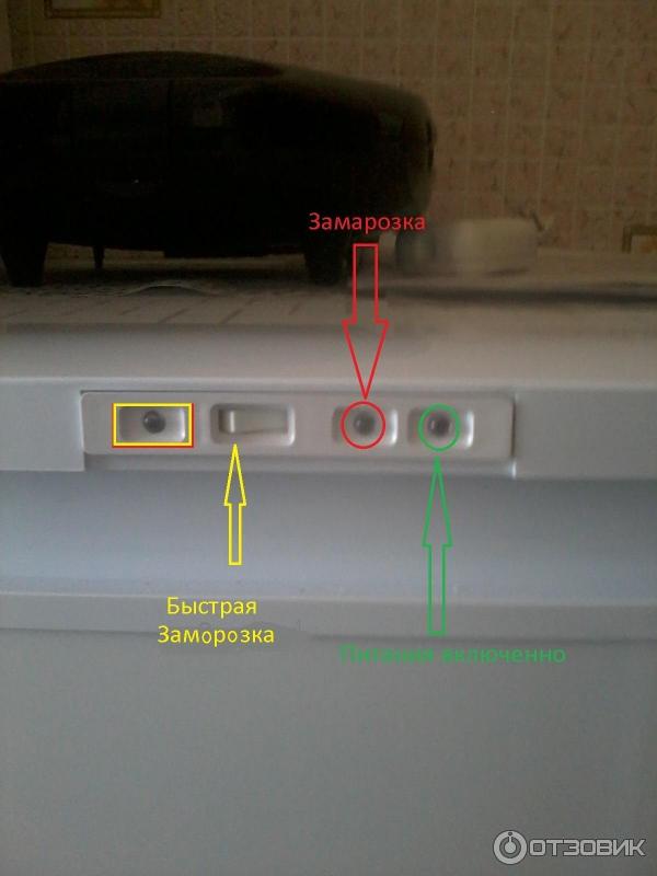 Морозильная камера горит красная лампочка что значит