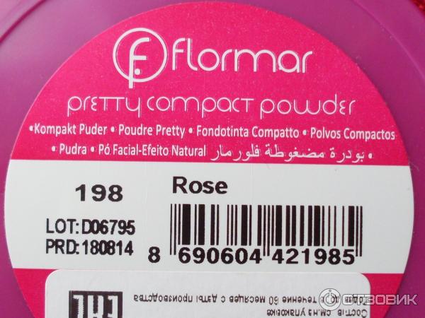 Компактная пудра Flormar Pretty Compact Powder фото