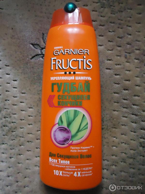 Укрепляющий шампунь Garnier Fructis Гудбай секущиеся кончики фото