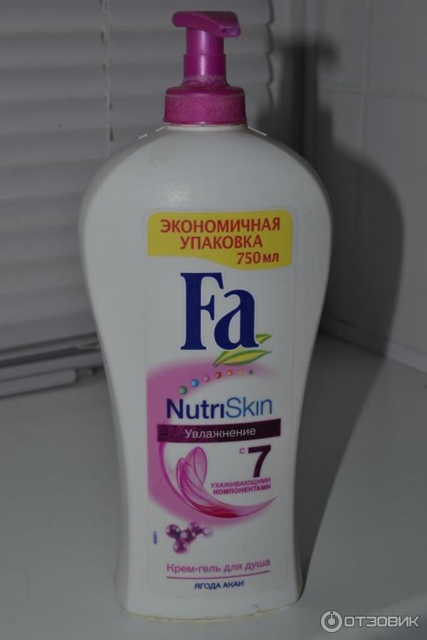 Крем-гель для душа Fa NutriSkin Увлажнение. Ягода акаи фото