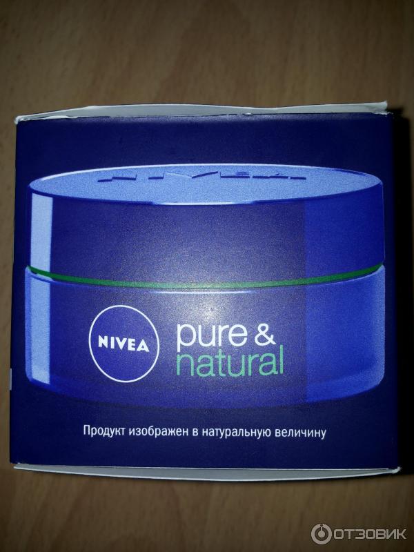 Восстанавливающий ночной крем для лица Nivea Visage Pure & Natural фото