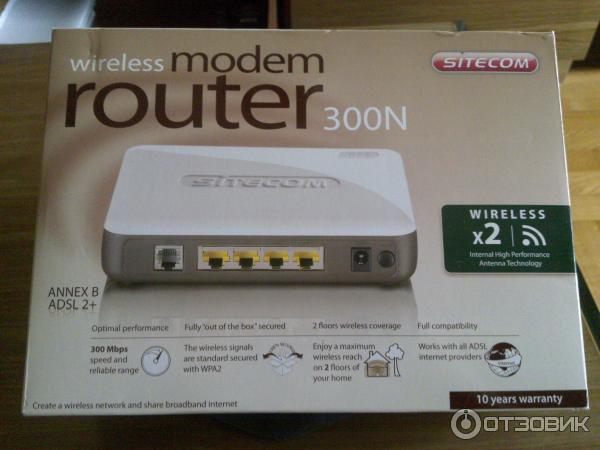 Модем-маршрутизатор Wireless modem router 300N ADSL2+ фото