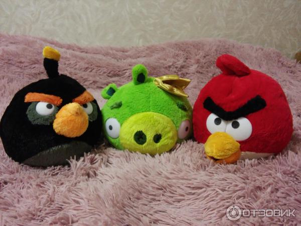 Плюшевые игрушки Angry birds фото