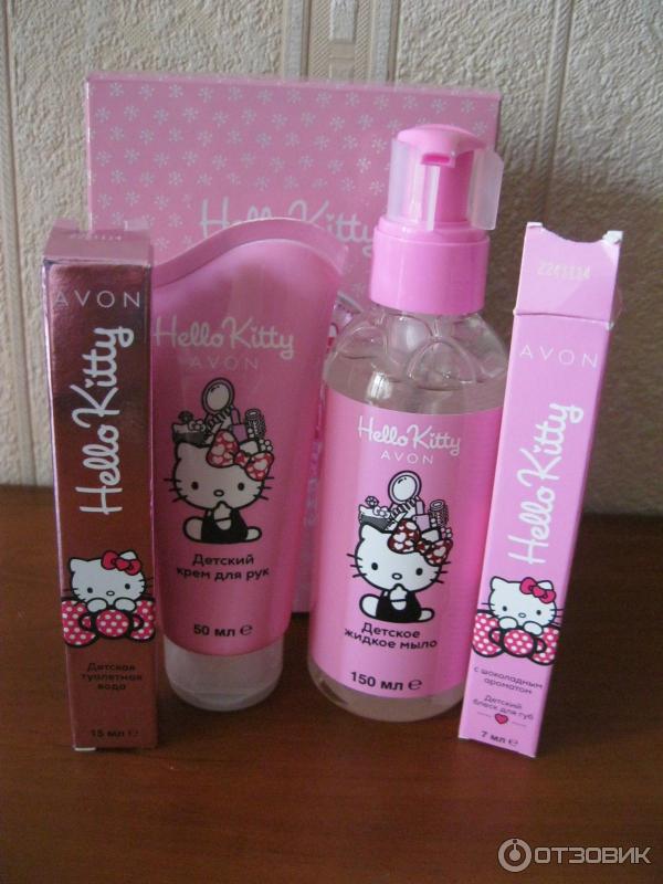 Hello avon. Avon hello Kitty туалетная вода. Духи Хелло Китти авон. Детские духи Хелло Китти. Avon hello Kitty набор.