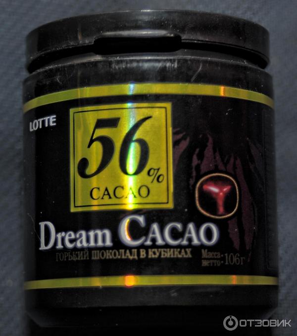 Шоколад Lotte Dream Cacao в кубиках 56% фото