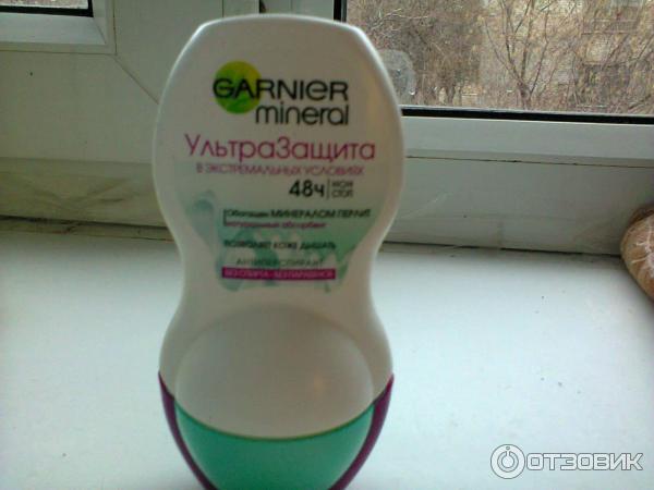 Шариковый дезодорант Garnier Mineral deodorant 48 часов защиты с активными минералами фото