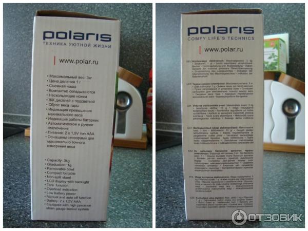 Весы кухонные электрические Polaris PKS 0323DL фото