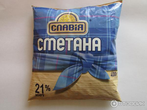 Сметана Славия 21% фото