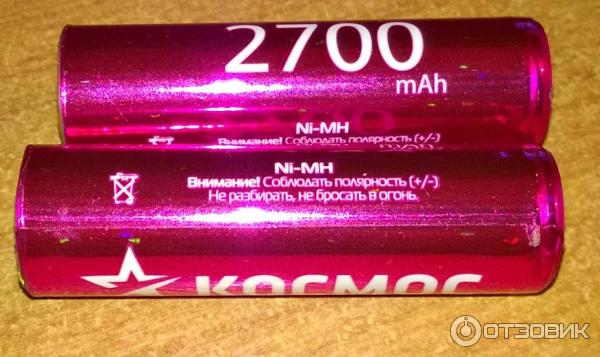 Аккумуляторные батарейки Космос 2700 mAh фото