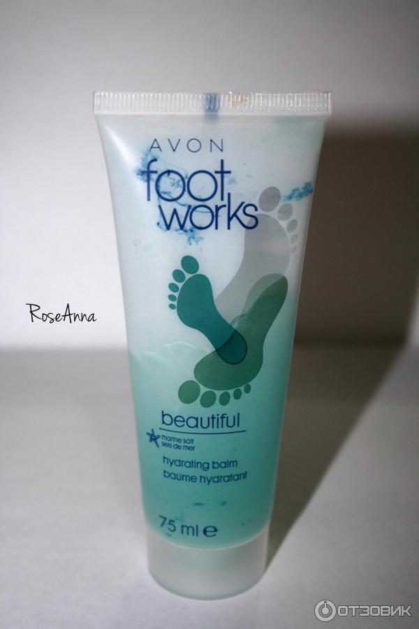 Бальзам для ног Avon Foot Works Увлажняющий с морской солью фото