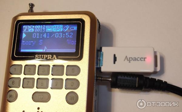 Supra PAS-3907 радиоприёмник с microSD