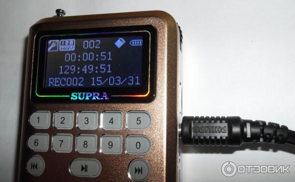 Supra PAS-3907 радиоприёмник с microSD