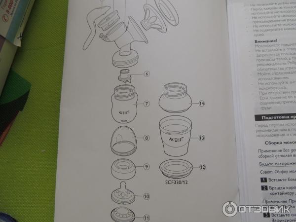 Молокоотсос инструкция по сборке