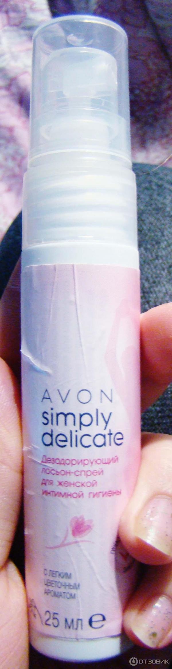 Дезодорирующий спрей для интимной гигиены Avon Simply Delicate фото