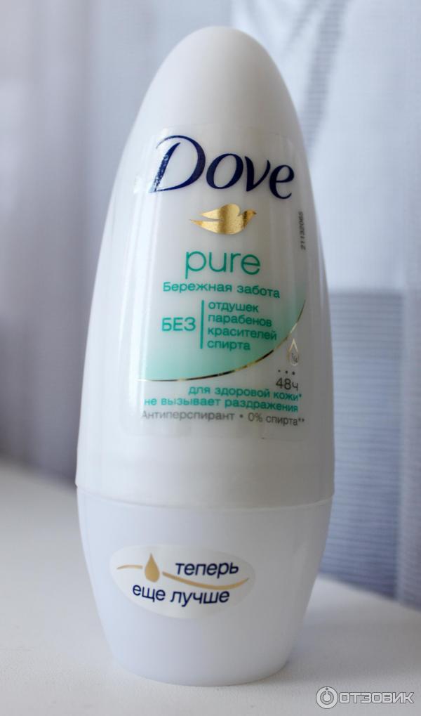 Шариковый антиперспирант Dove Pure бережная забота фото