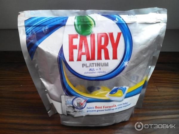 Таблетки для посудомоечной машины Fairy Platinum фото