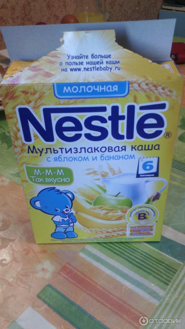 Каша Nestle молочная фото