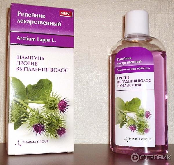 Шампунь против выпадения волос PHARMA GROUP Arctium Lappa L фото