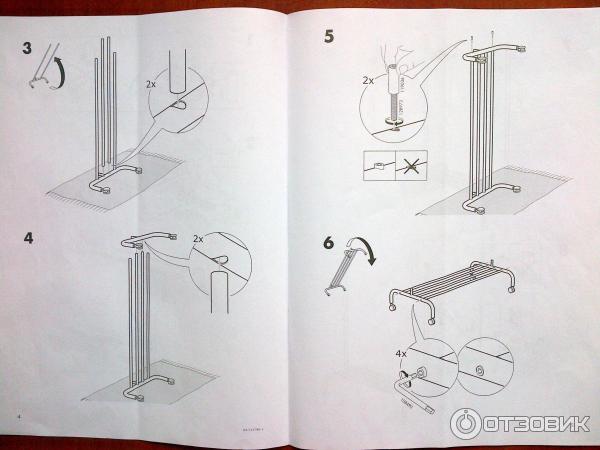 Как собирать вешалку напольную