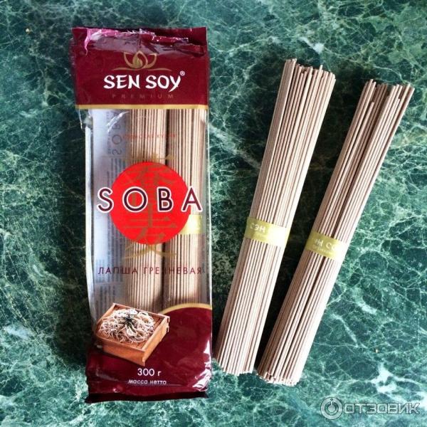 Лапша гречневая Сэн Сой Премиум SOBA фото