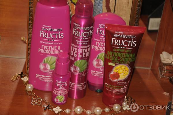 Garnier Fructis Густые и роскошные Фиксирующий спрей-уход для волос фото