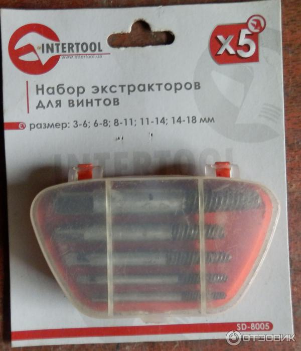 Набор экстракторов для винтов INTERTOOL SD-8005 фото