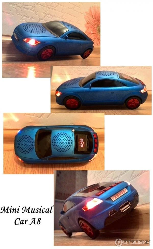 Портативная колонка Mini Music Car A8 фото