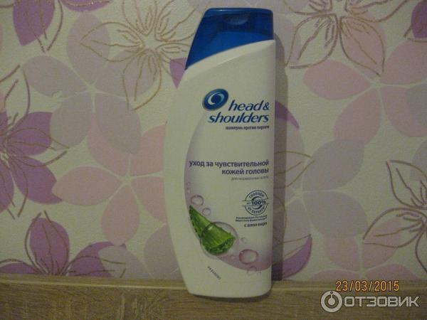 Шампунь Head&Shoulders Уход за чувствительной кожей головы с алоэ вера фото