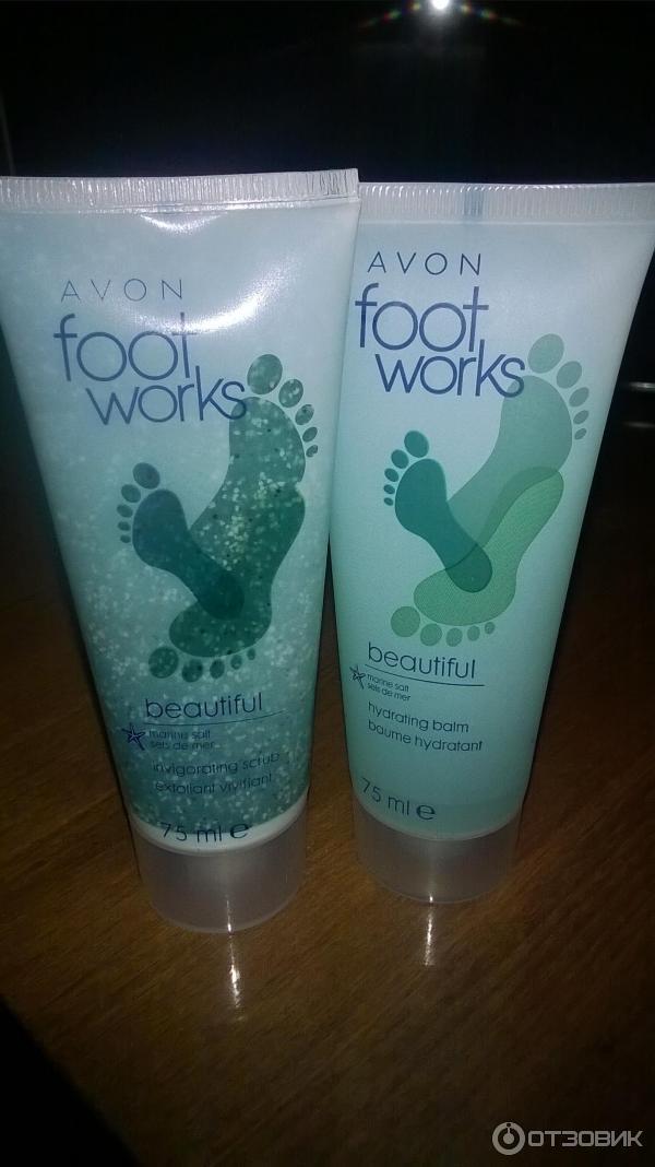 Бальзам для ног Avon Foot Works Увлажняющий с морской солью фото