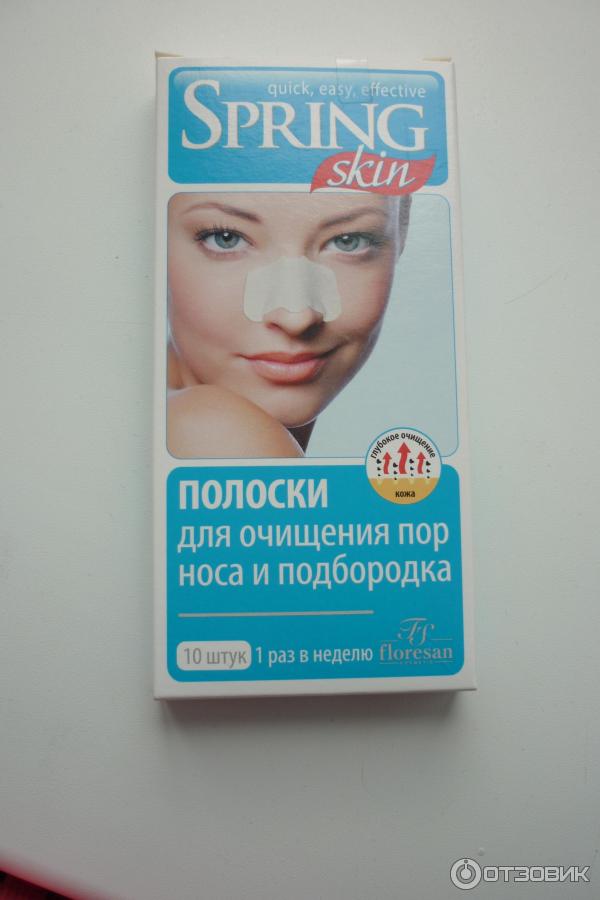 Полоски для очищения пор носа и подбородка Floresan Spring Skin фото