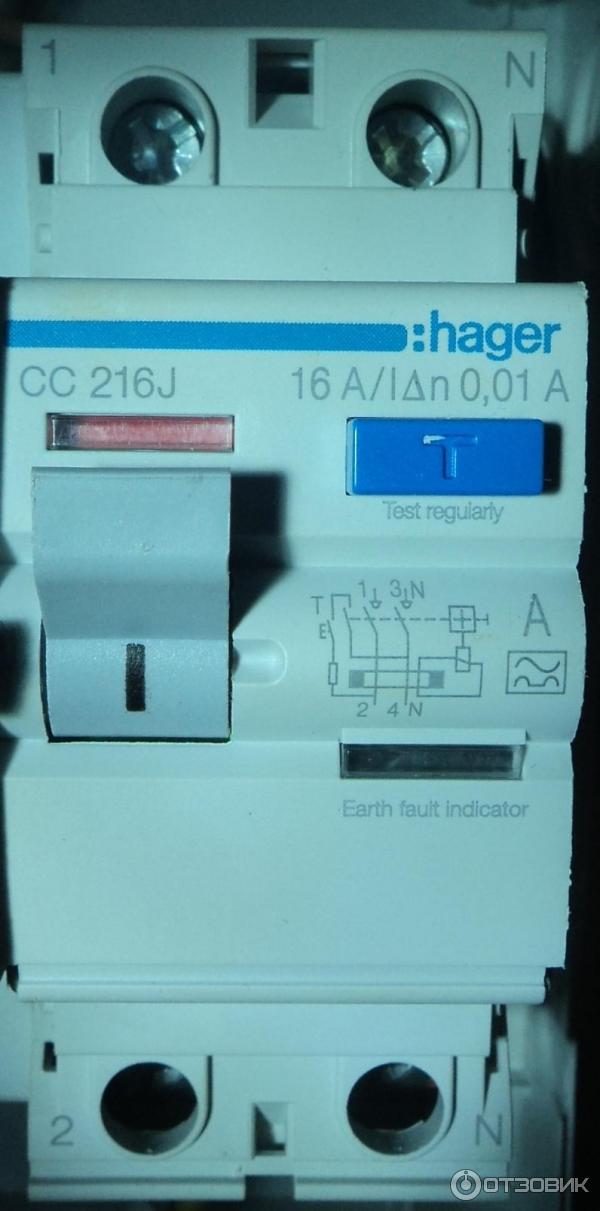 УЗО Hager CC 216J фото