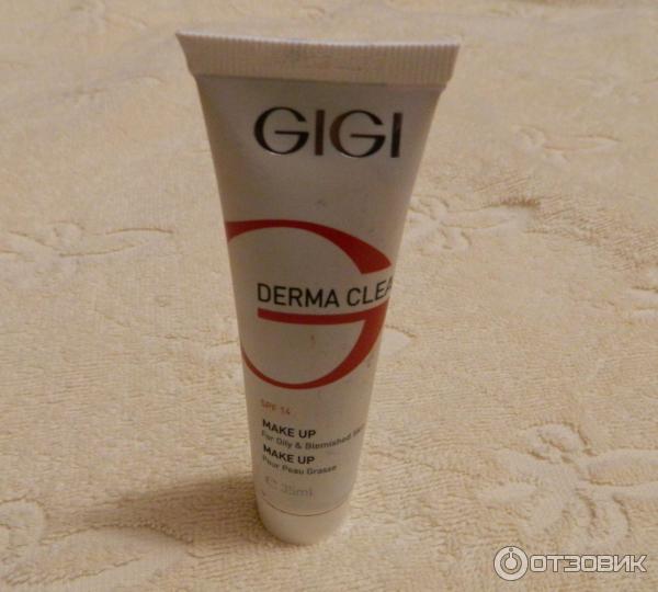 DC тональный крем GiGi DERMA CLEAR Oil free make up для жирной кожи