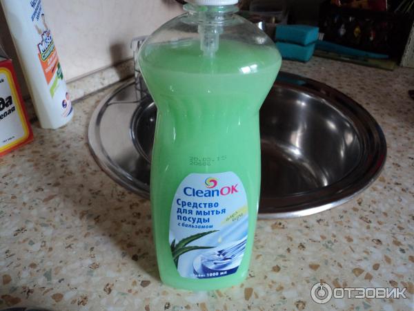 Средство для мытья посуды Clean OK фото